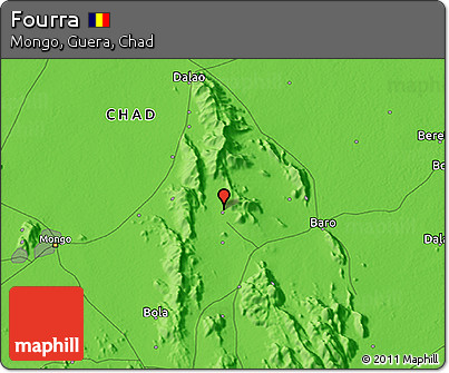 Political 3D Map of Fourra
