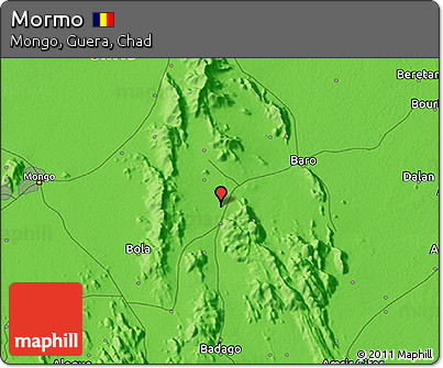 Political 3D Map of Mormo