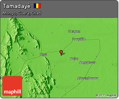 Political 3D Map of Tamadayé