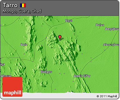Political 3D Map of Tarro