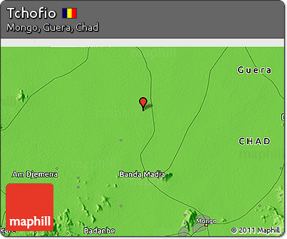 Political 3D Map of Tchofio