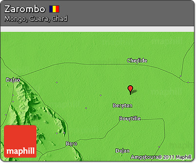 Political 3D Map of Zarombo