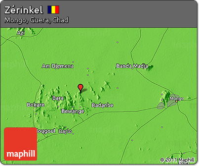 Political 3D Map of Zérinkel