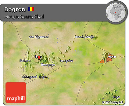 Satellite 3D Map of Bogron