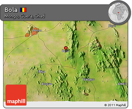 Satellite 3D Map of Bola