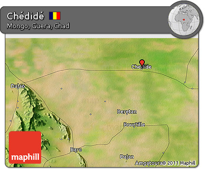 Satellite 3D Map of Chédidé