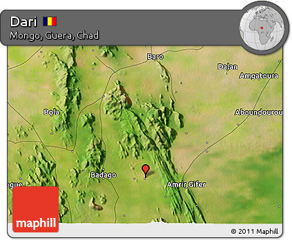 Satellite 3D Map of Dari