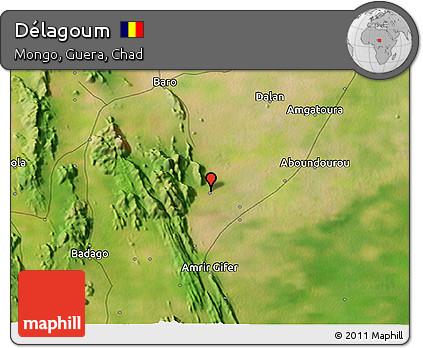 Satellite 3D Map of Délagoum