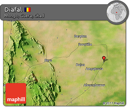 Satellite 3D Map of Diafal