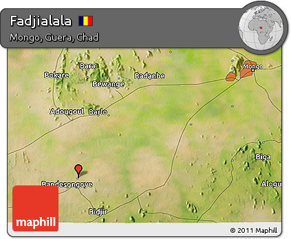 Satellite 3D Map of Fadjialala