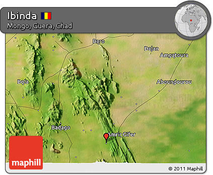 Satellite 3D Map of Ibinda