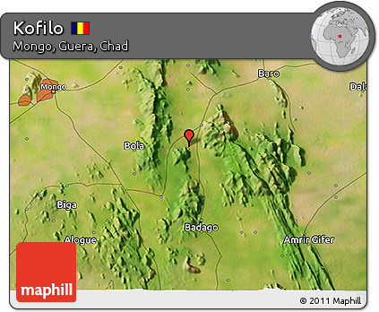 Satellite 3D Map of Kofilo
