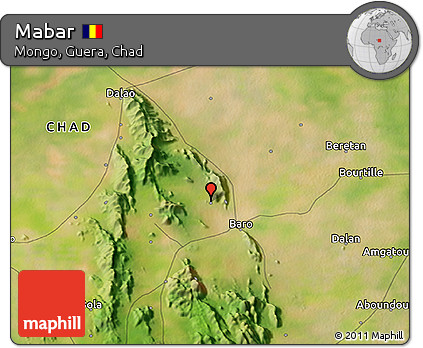 Satellite 3D Map of Mabar