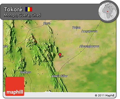 Satellite 3D Map of Tokoré