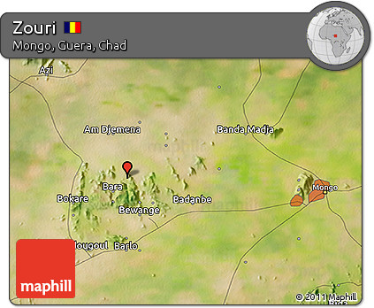 Satellite 3D Map of Zouri