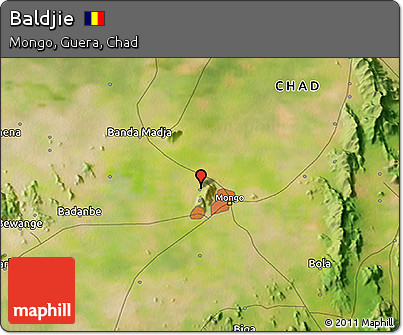 Satellite 3D Map of Baldjie