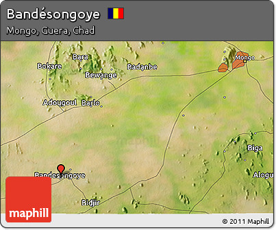 Satellite 3D Map of Bandésongoye