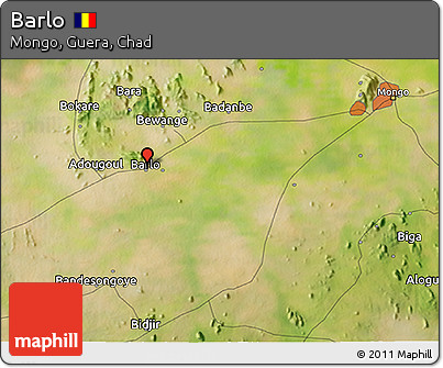 Satellite 3D Map of Barlo