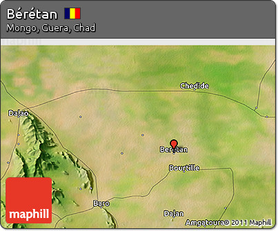 Satellite 3D Map of Bérétan