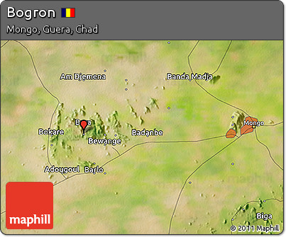 Satellite 3D Map of Bogron