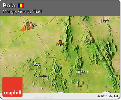 Satellite 3D Map of Bola