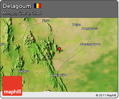 Satellite 3D Map of Délagoum