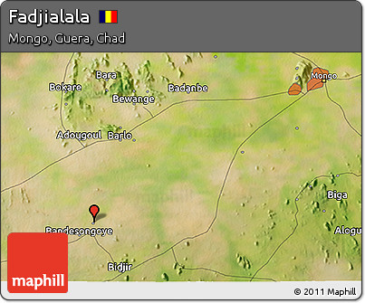 Satellite 3D Map of Fadjialala