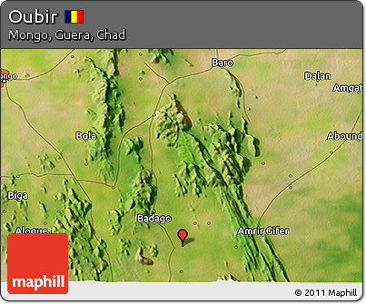 Satellite 3D Map of Oubir
