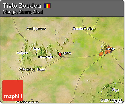 Satellite 3D Map of Tialo Zoudou