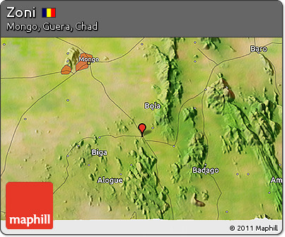 Satellite 3D Map of Zoni