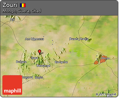 Satellite 3D Map of Zouri