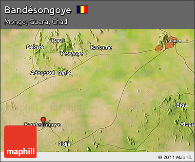 Satellite 3D Map of Bandésongoye