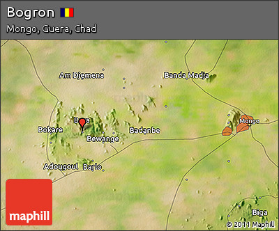 Satellite 3D Map of Bogron