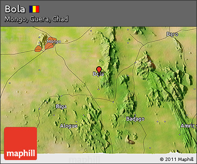 Satellite 3D Map of Bola