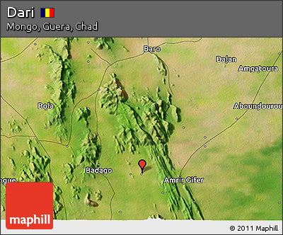 Satellite 3D Map of Dari