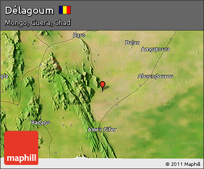Satellite 3D Map of Délagoum