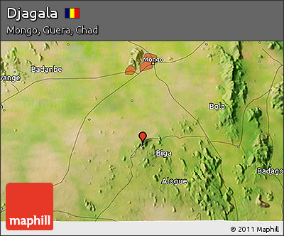 Satellite 3D Map of Djagala