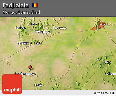 Satellite 3D Map of Fadjialala
