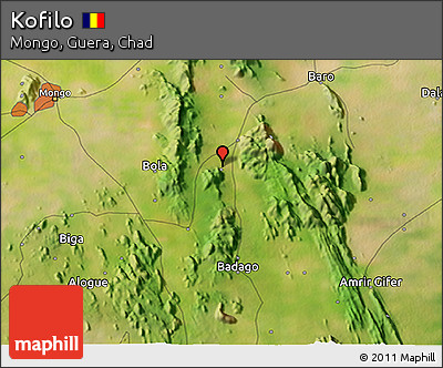 Satellite 3D Map of Kofilo