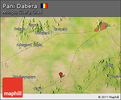 Satellite 3D Map of Pani Dabéra