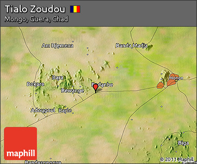 Satellite 3D Map of Tialo Zoudou