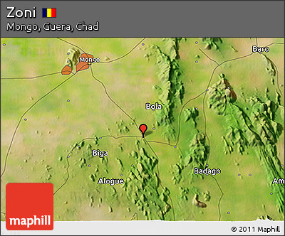 Satellite 3D Map of Zoni