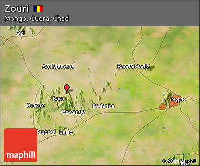 Satellite 3D Map of Zouri