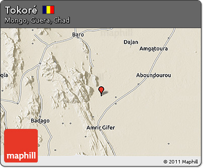 Shaded Relief 3D Map of Tokoré