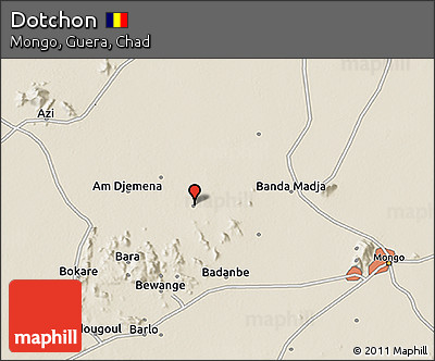 Shaded Relief 3D Map of Dotchon