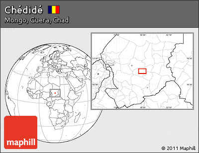 Blank Location Map of Chédidé