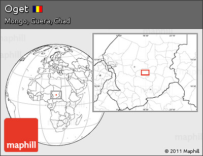 Blank Location Map of Oget