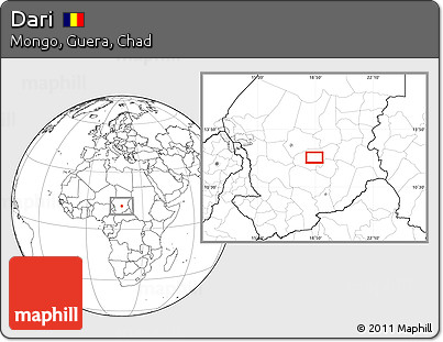 Blank Location Map of Dari