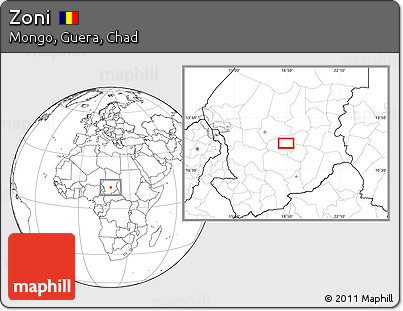 Blank Location Map of Zoni