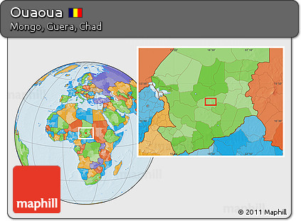 Political Location Map of Ouaoua